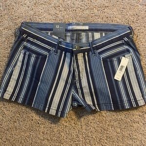 Old Navy Striped Denim Shorts Size 12